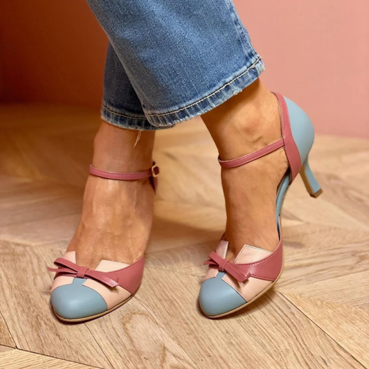 Valentina - Zapatos Elegantes con Lazo color Azul claro | Martina Valero