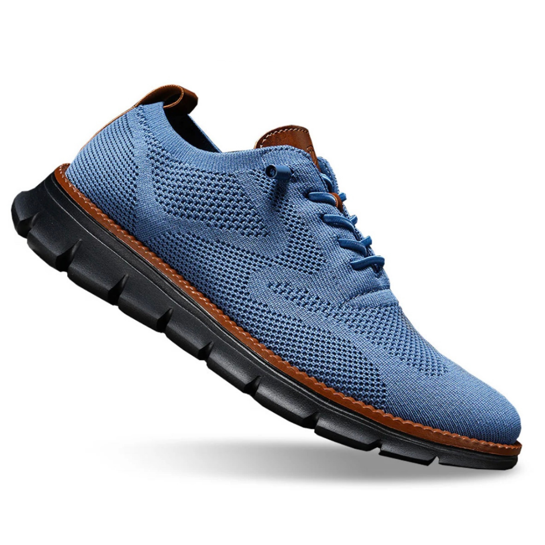 Livio zapatilla casual ligera azul con suela negra #color_Azul suela negra