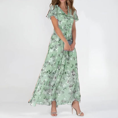 Susana | Vestido largo floral que estiliza