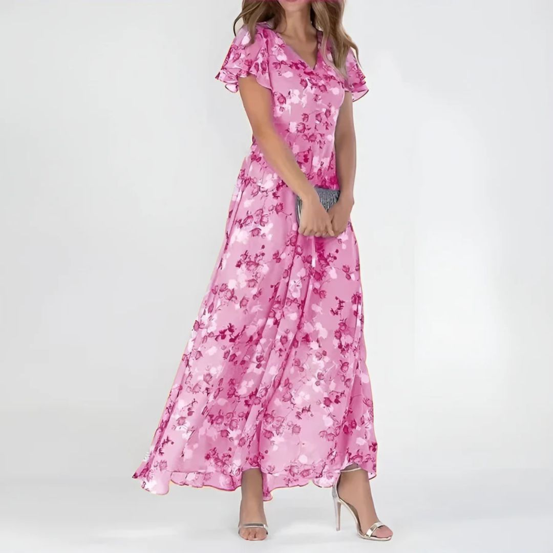 Susana | Vestido largo floral que estiliza