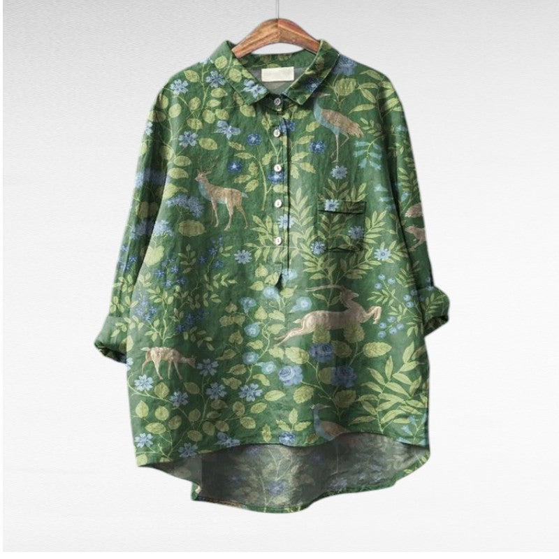 Gaia | Elegante blusa vintage