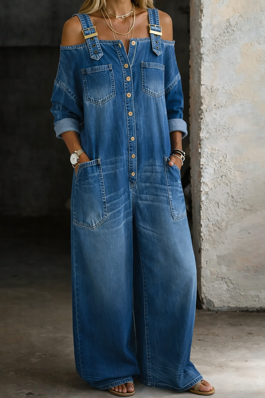 Sofia | Mono denim oversize de diario