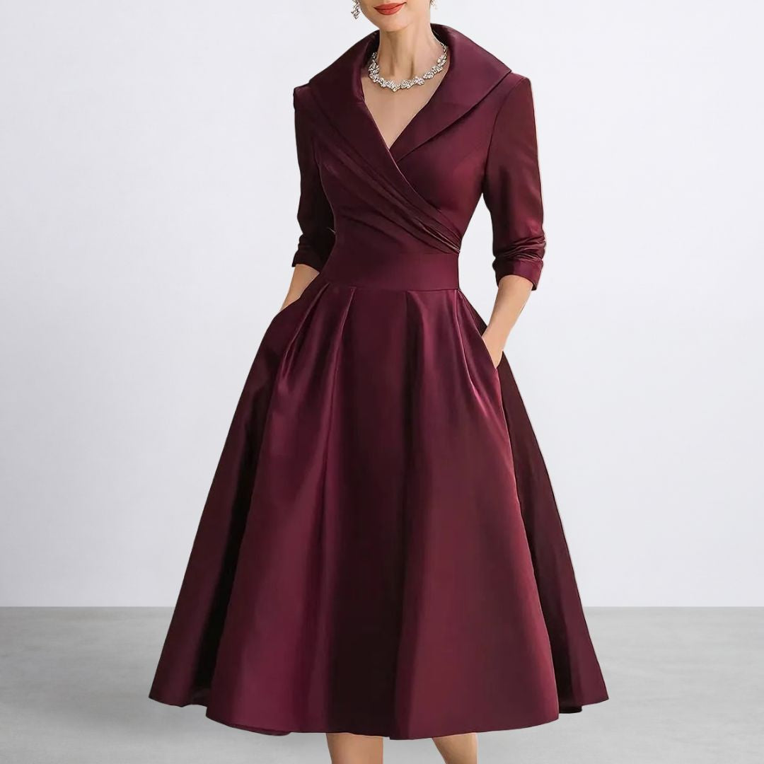 Lina | Vestido midi de satén