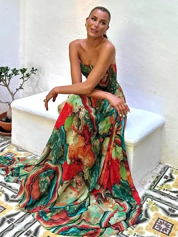Gala | Vestido Largo Estampado