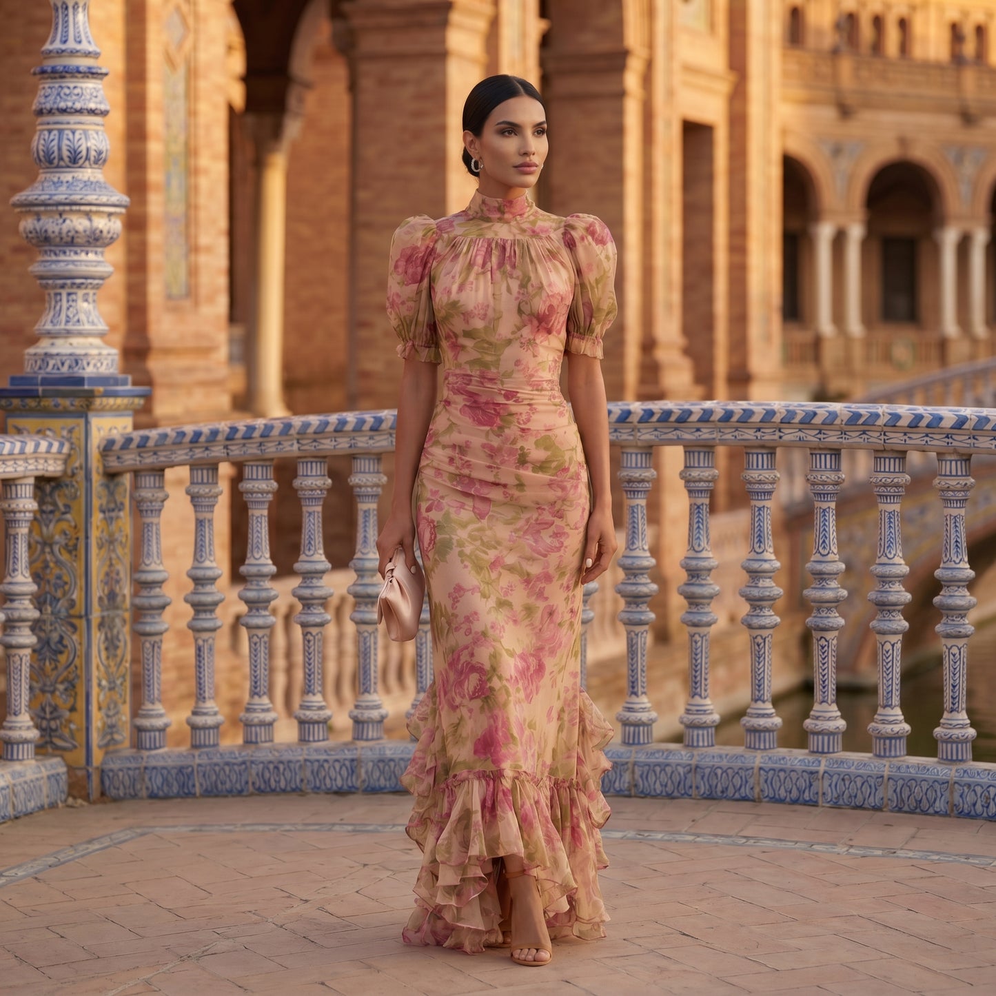 Rosario | Vestido Floral Elegante
