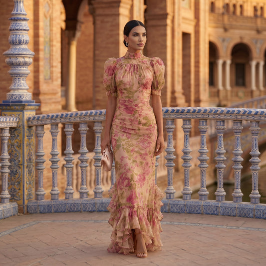 Rosario | Vestido Floral Elegante