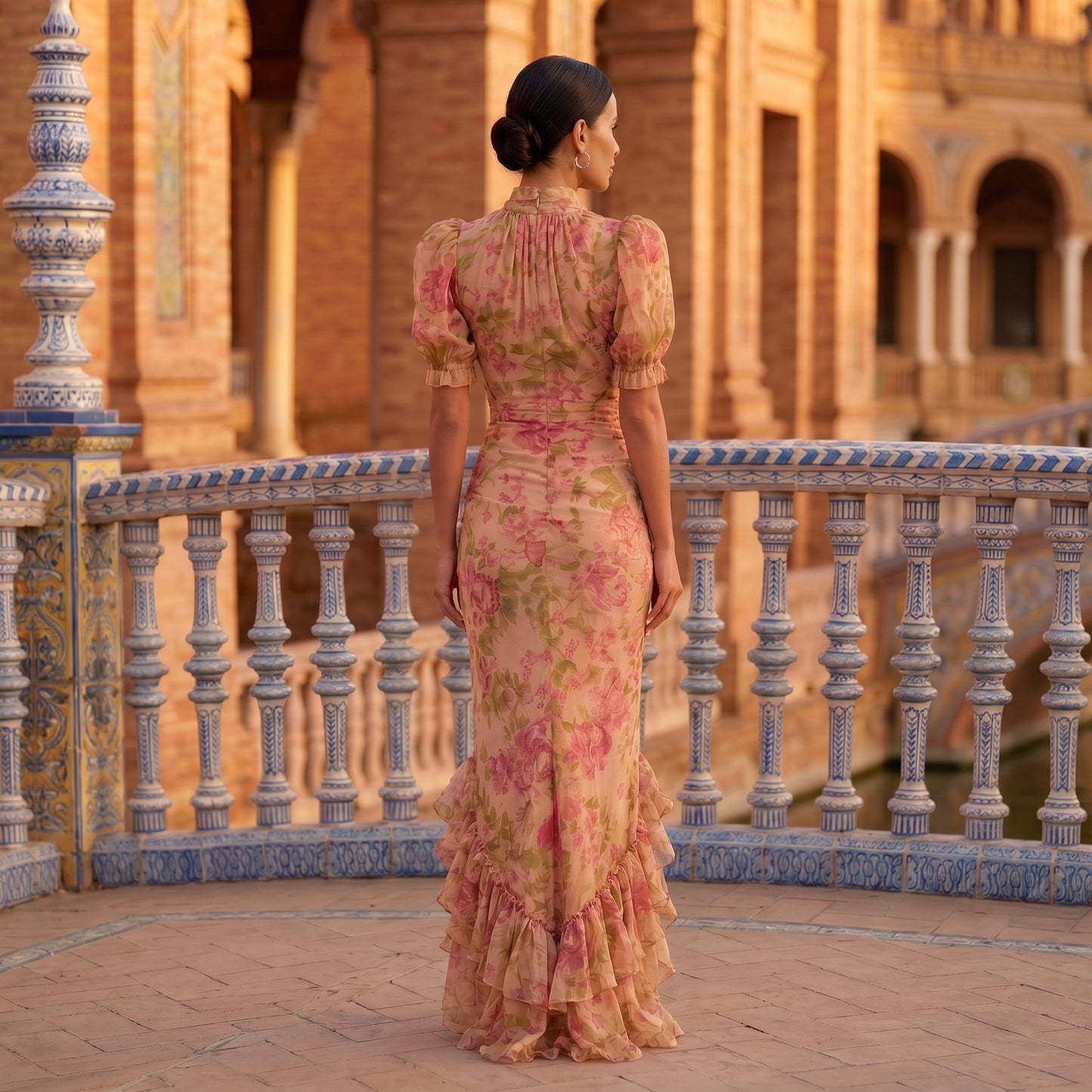 Rosario | Vestido Floral Elegante