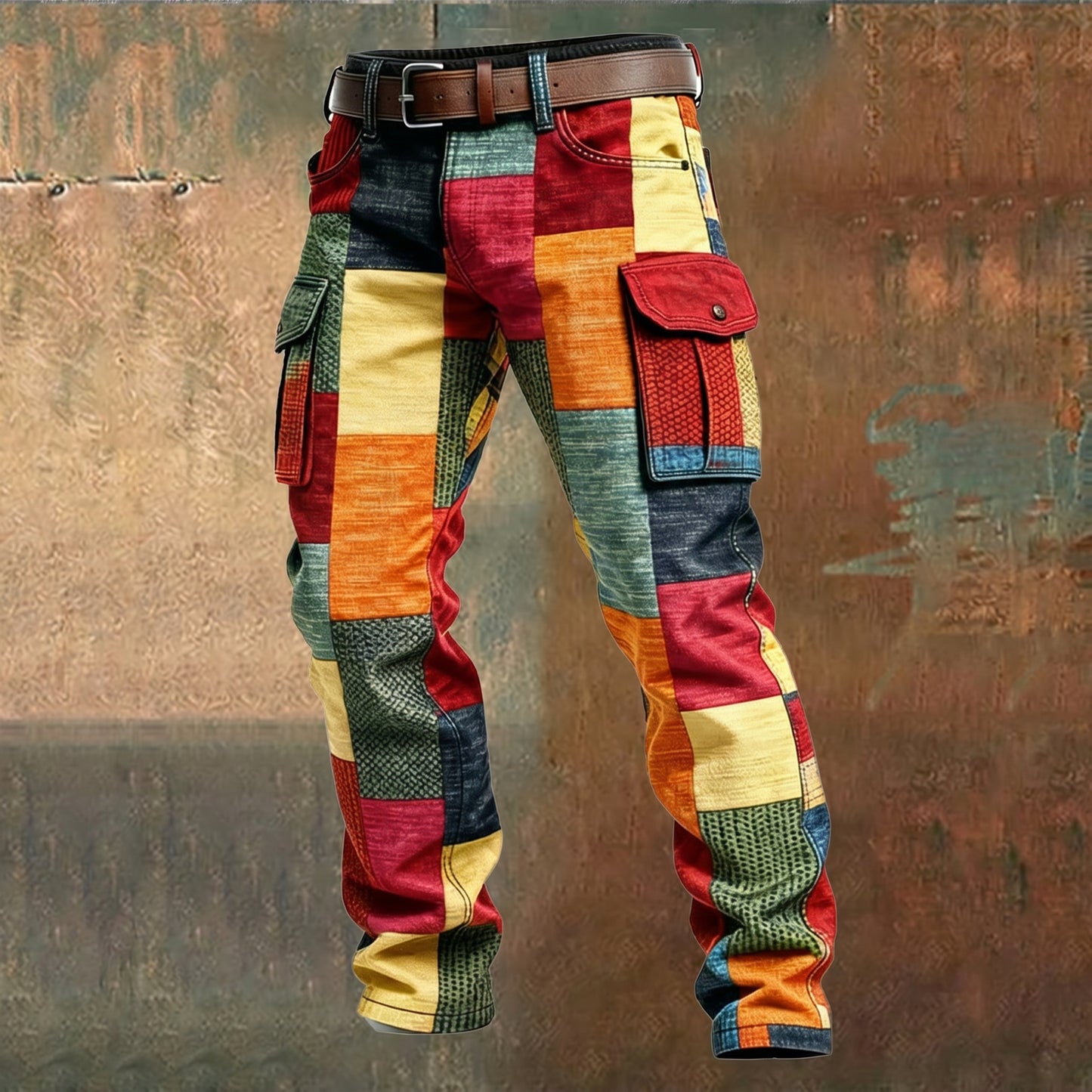Evan | Pantalones cargo de patchwork para hombre