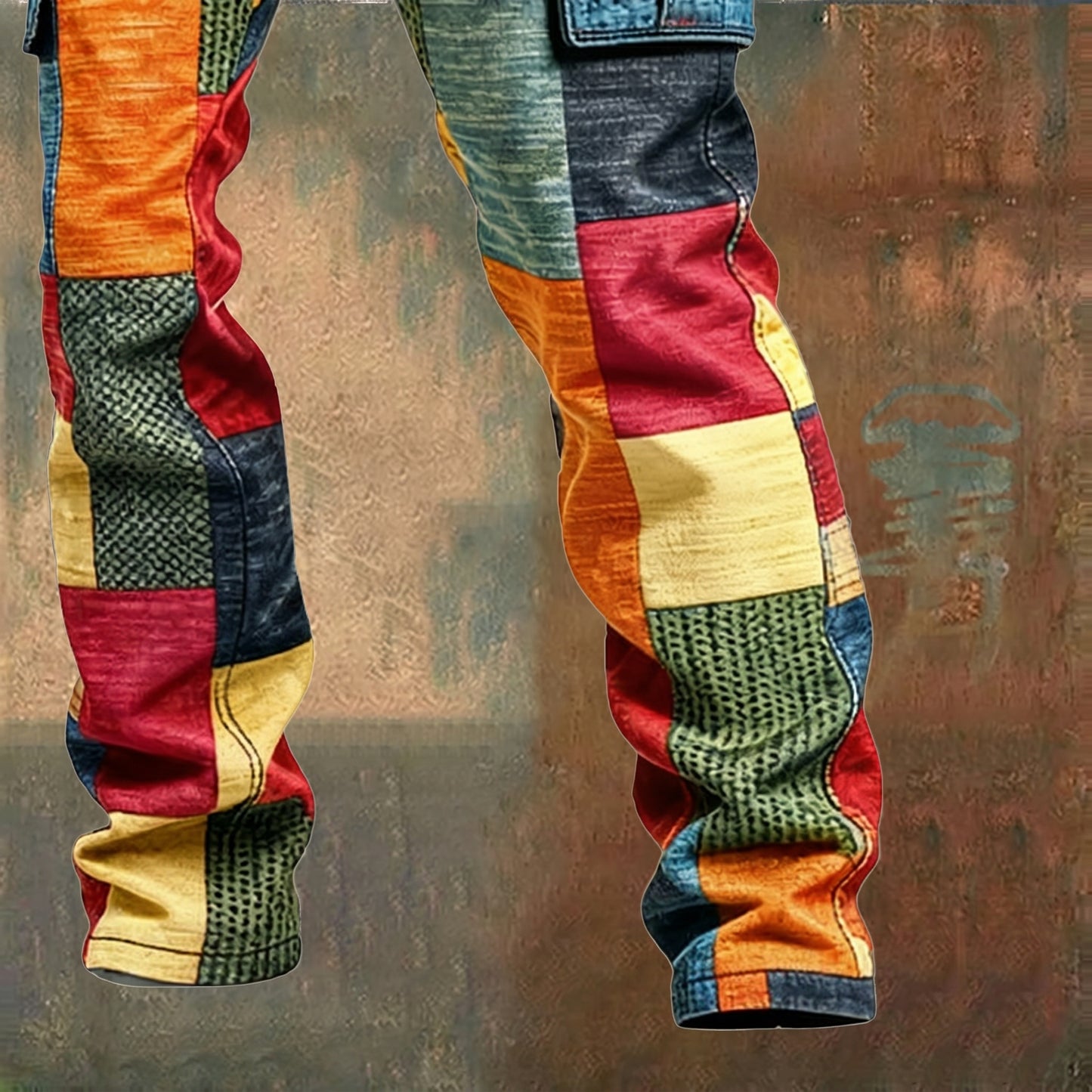 Evan | Pantalones cargo de patchwork para hombre