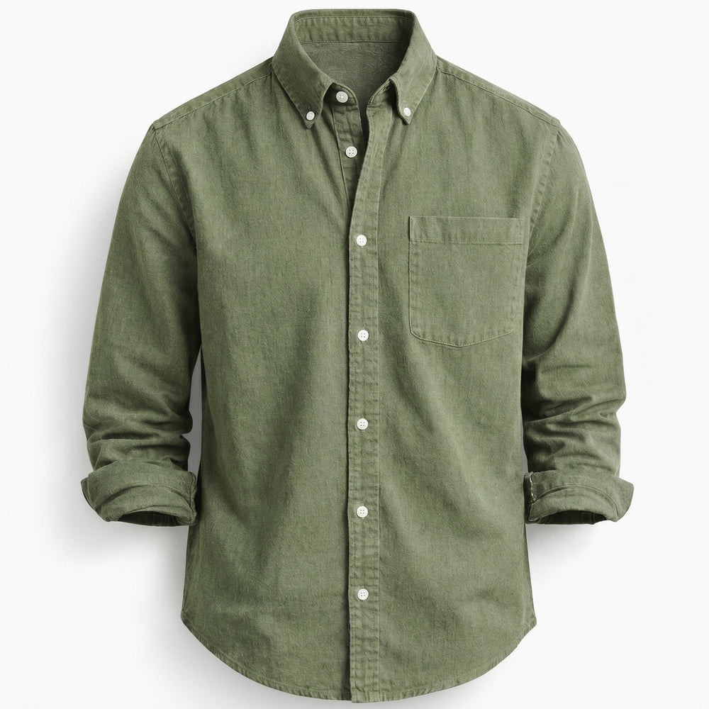 Hugo - Camisa casual chic color Verde Oliva | Martina Valero