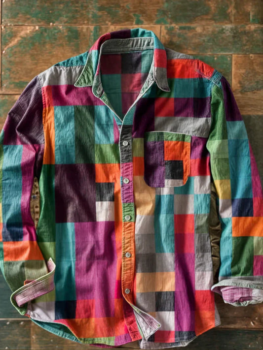 Gael | Camisa Patchwork Vintage