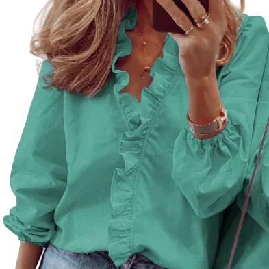 Alba | Blusa Elegante con Volantes