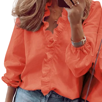 Alba | Blusa Elegante con Volantes