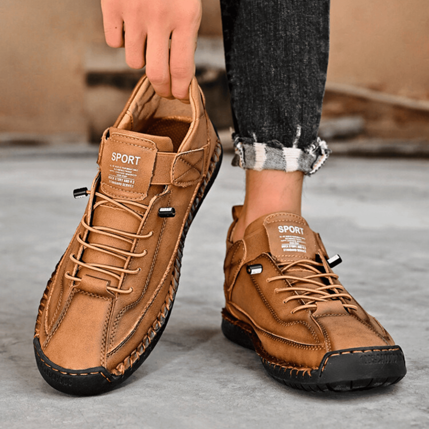 Rocco | Zapatillas de Cuero Premium